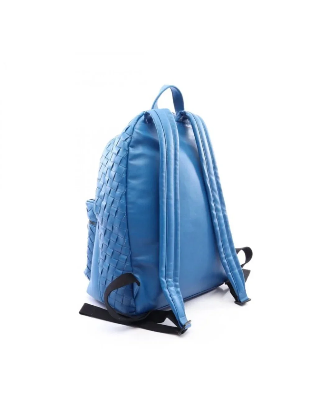 Bottega Veneta Backpack Intrecciato Blue Leather